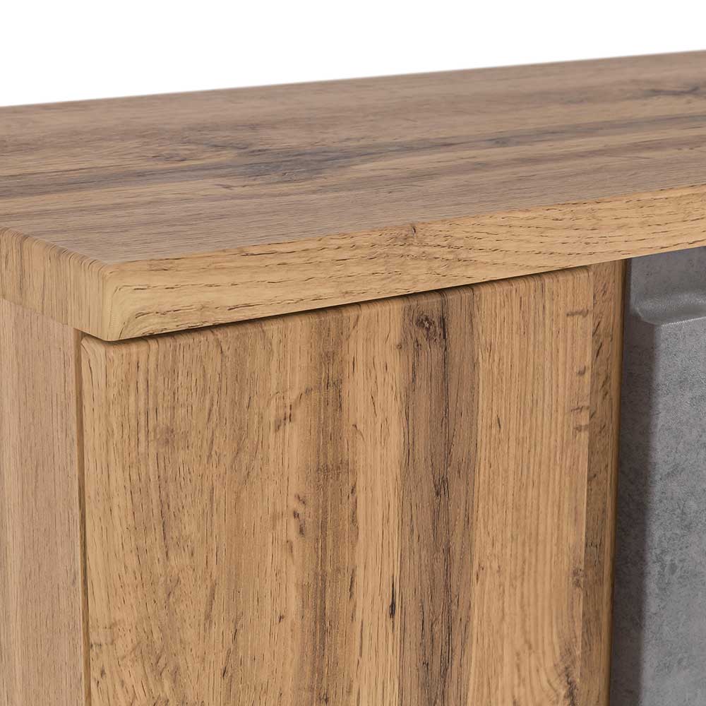 Badezimmer Unterschrank mit Beton & Wildeiche Dekor - Mia