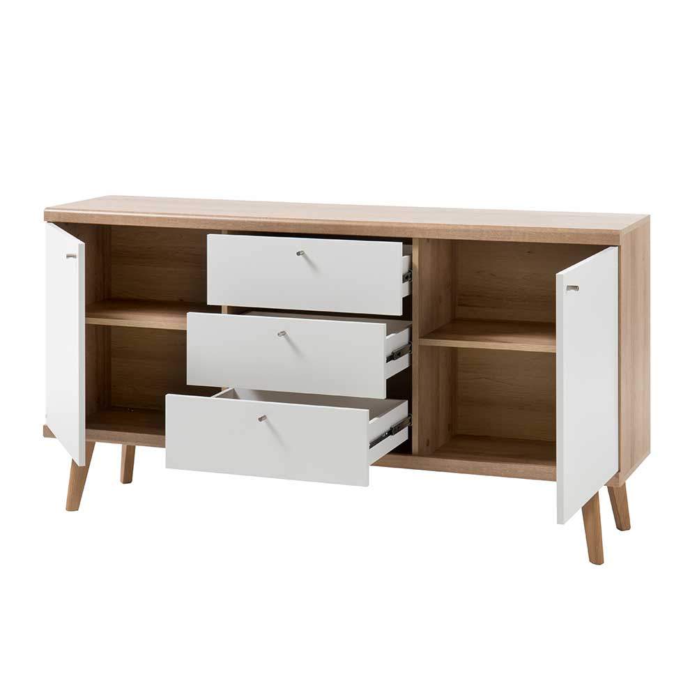 160x83x40 Scandi Anrichte zweifarbig - Cablos