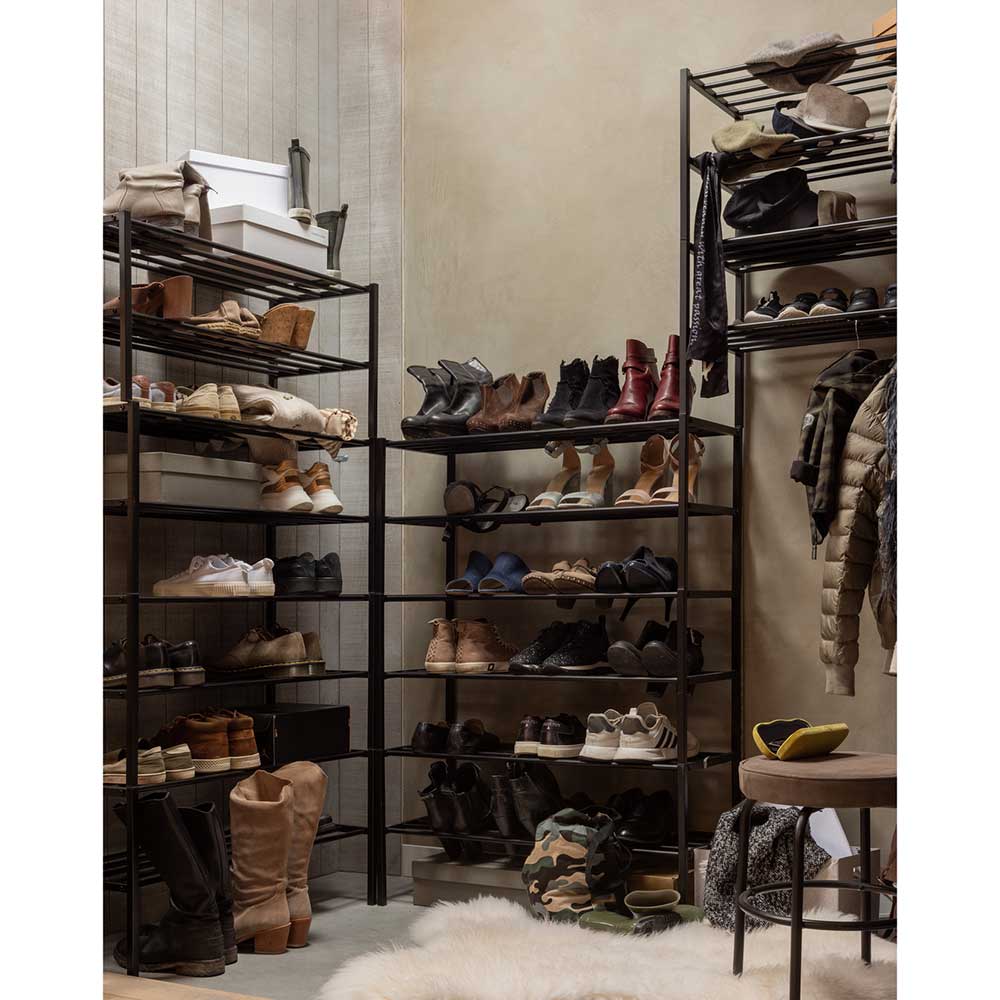 Schuh Metallregal mit sechs Schuhgittern - Cemido