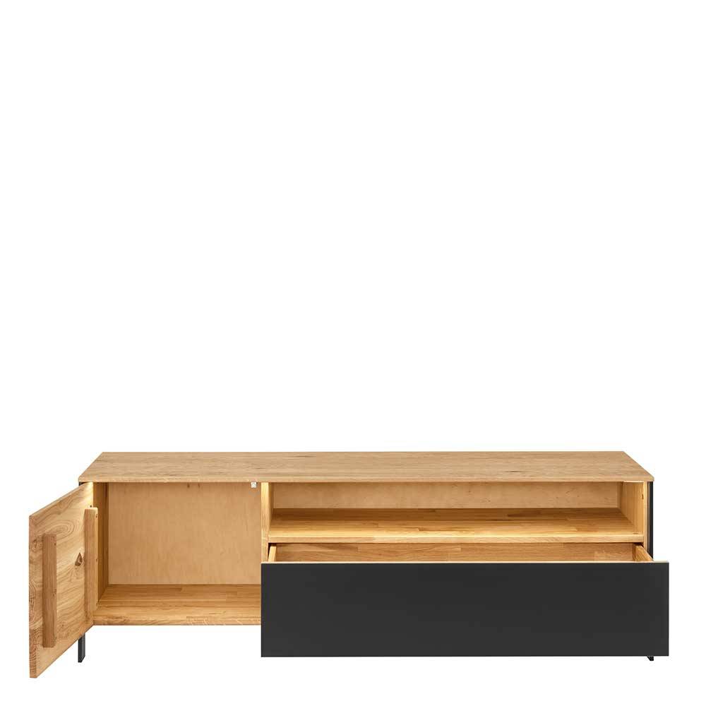 TV Lowboard aus Wildeiche massiv mit LED - Viligrana