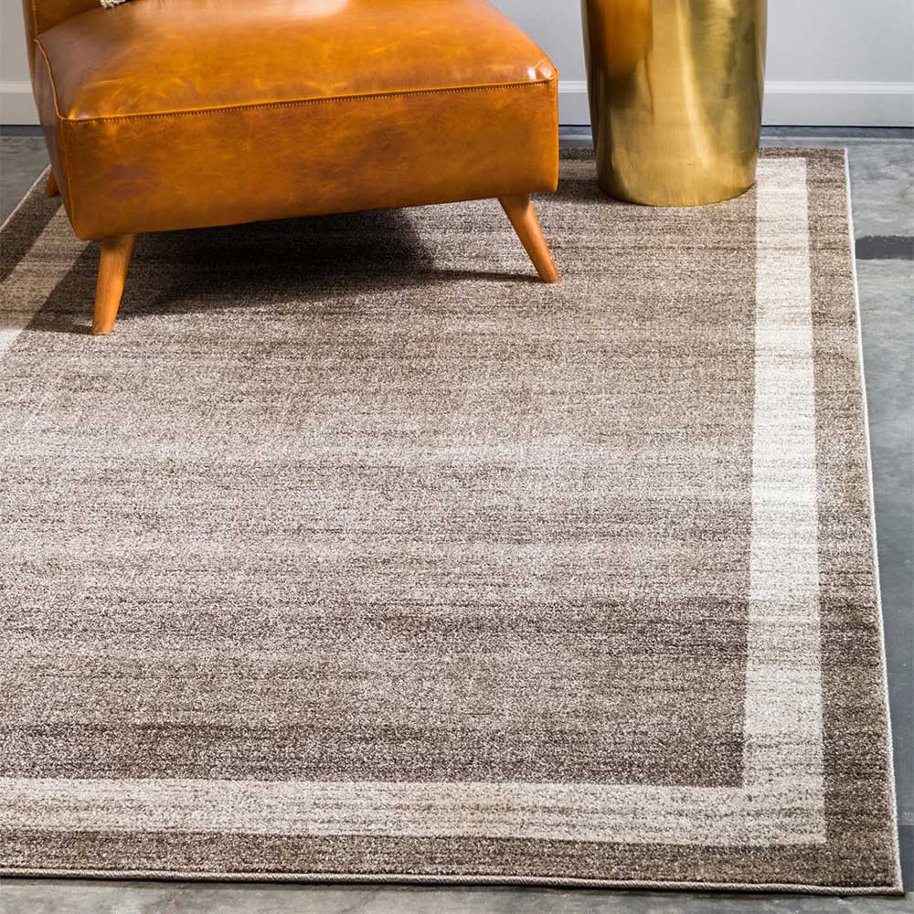 Teppich in Beige Braun Kurzflor - Osiko