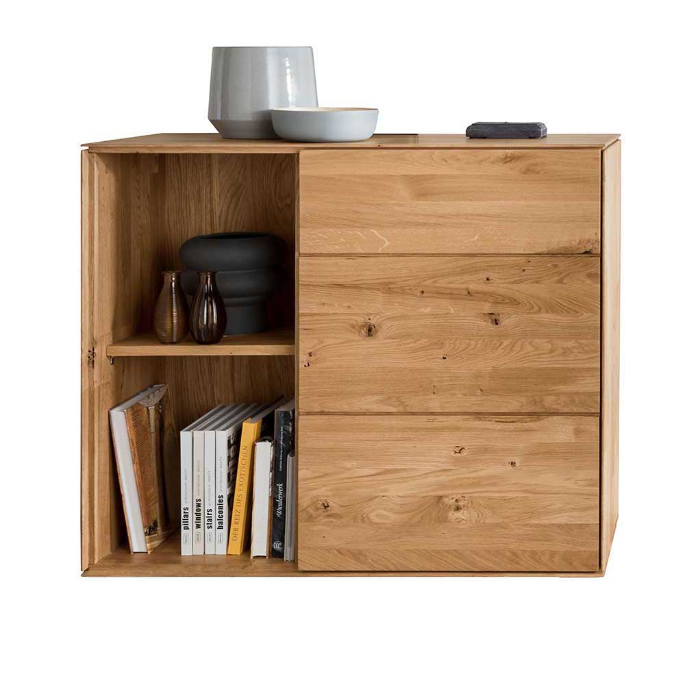 Moderne TV Anbauwand aus Holz - Sinta (dreiteilig)