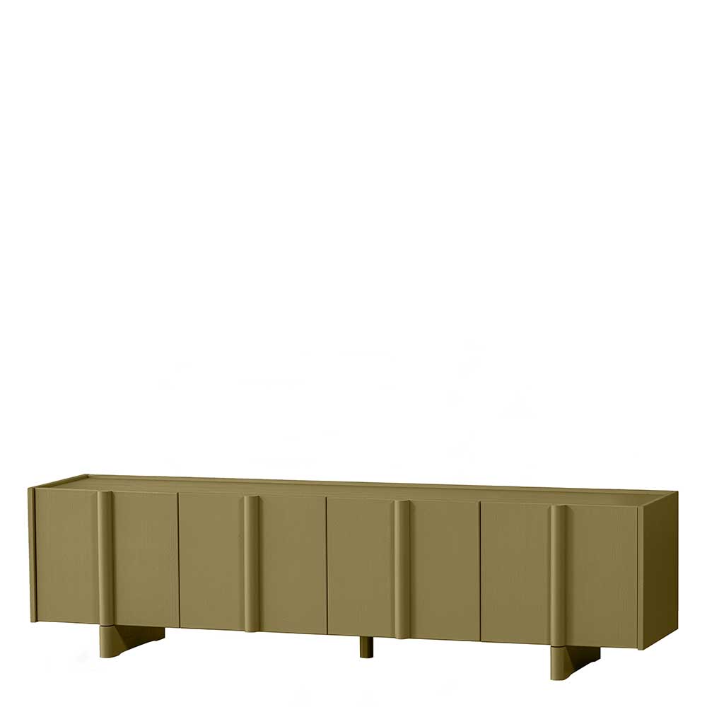 4-türiges TV Lowboard in Khaki - Biledda