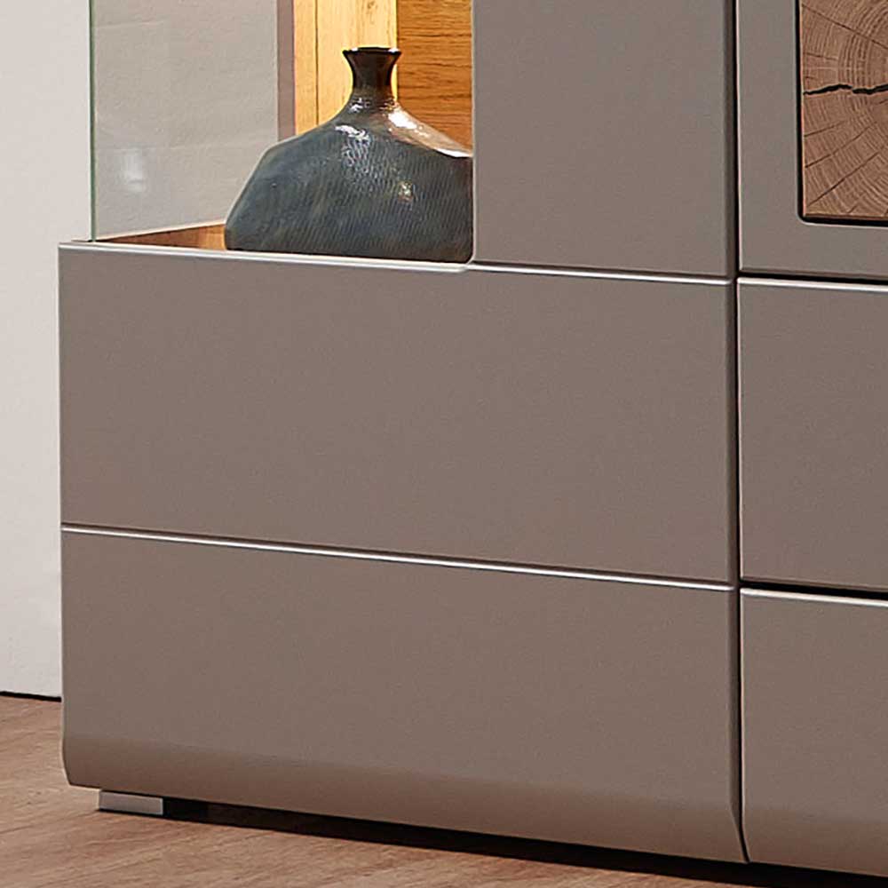 Sideboard mit Glaseinsätzen & LED Licht - Fraguca