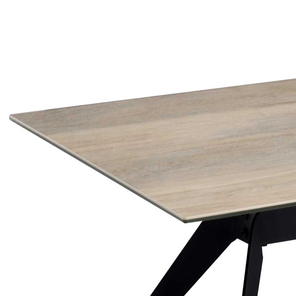 Couchtisch aus Keramik in Holzoptik gekälkt - Holdywa