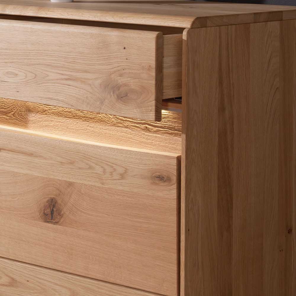 Hochwertiges Wildeiche Sideboard 184x86x44 cm - Acmida
