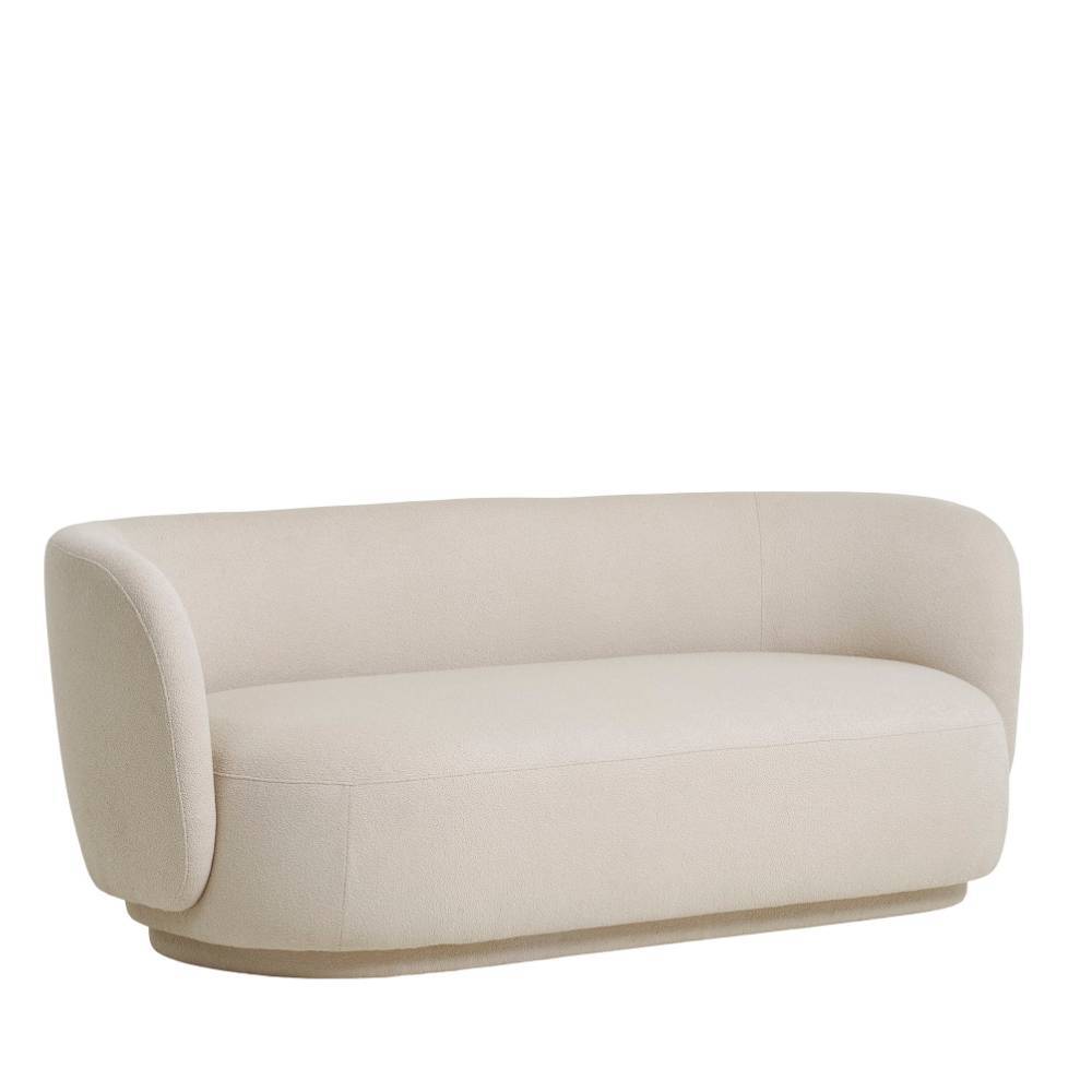 Design-Sofa in Beige Boucle - Montao