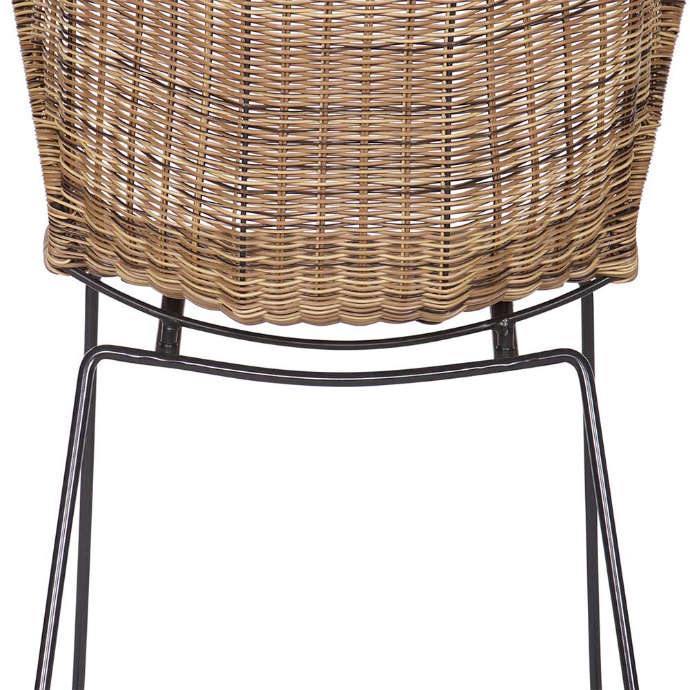 Design Stuhl Mevrinus aus Polyrattan (2er Set)