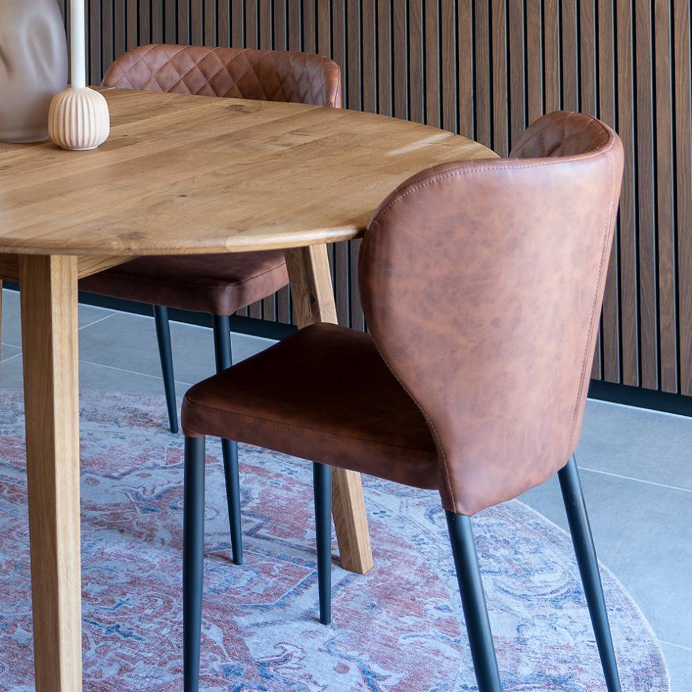 Esstischgruppe im Skandi Design - Fjord (fünfteilig)