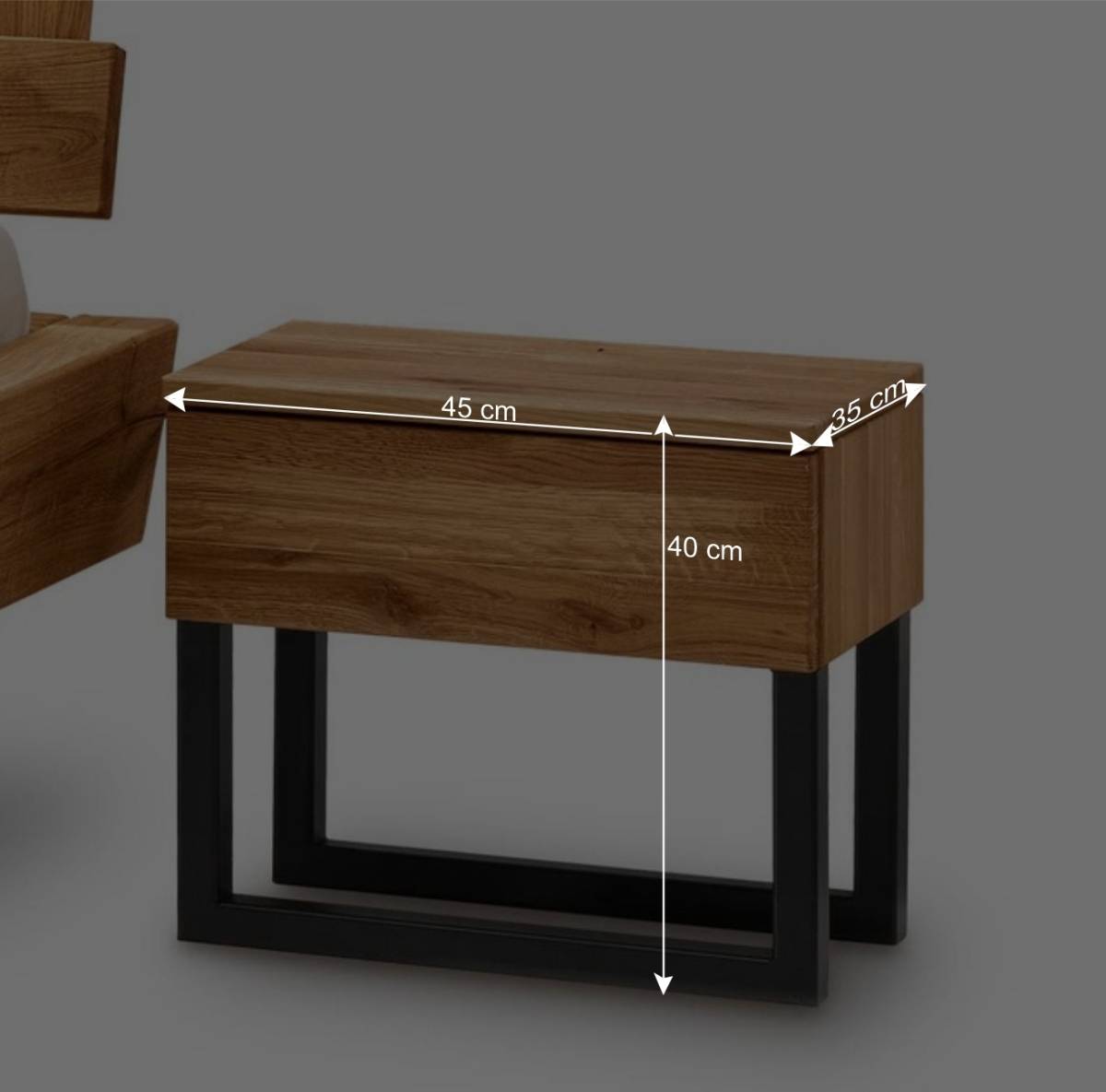 Designer Balkenbett mit LED Beleuchtung - Syrecs