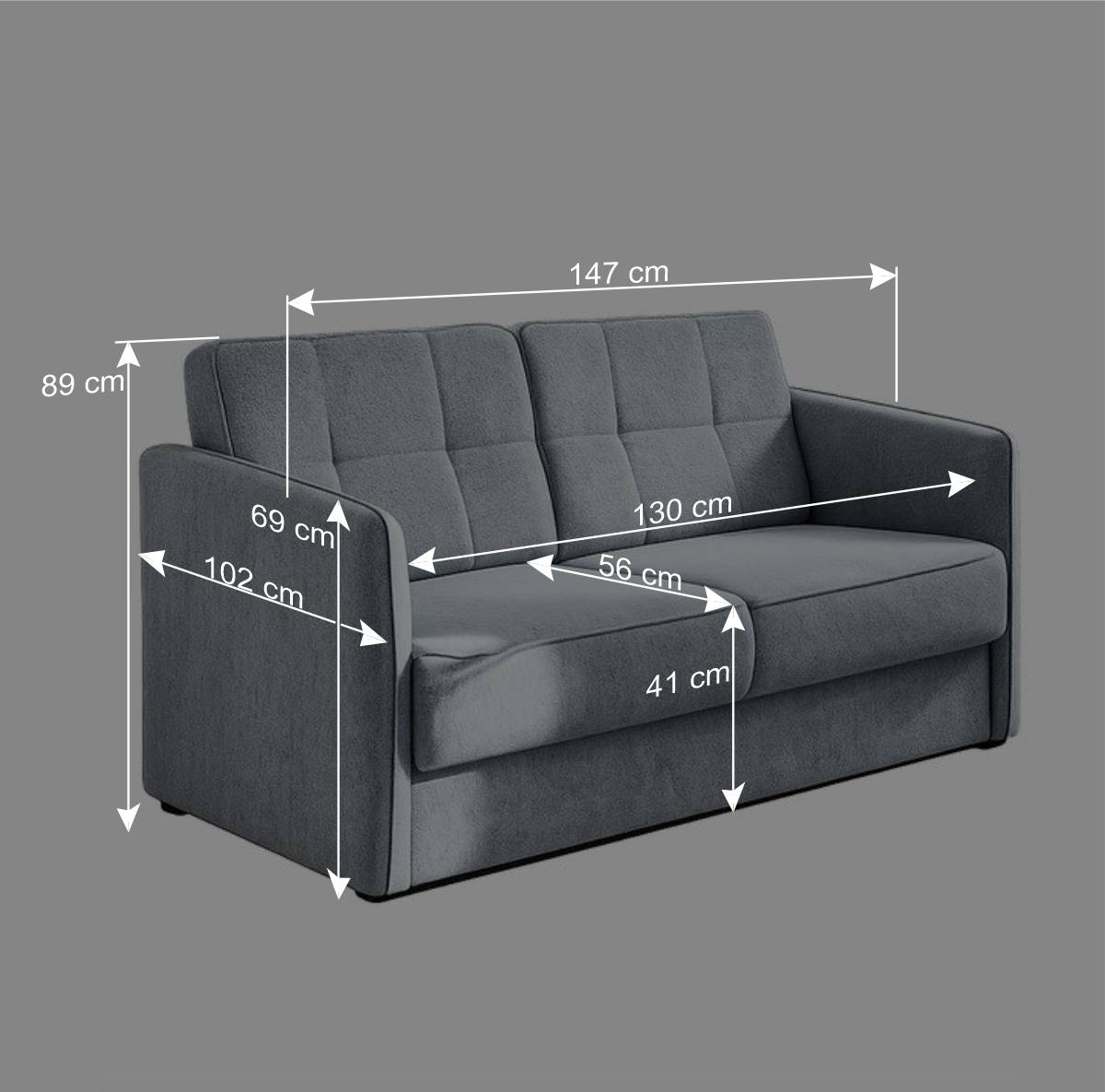 Cord Couch in Dunkelgrün - Devan
