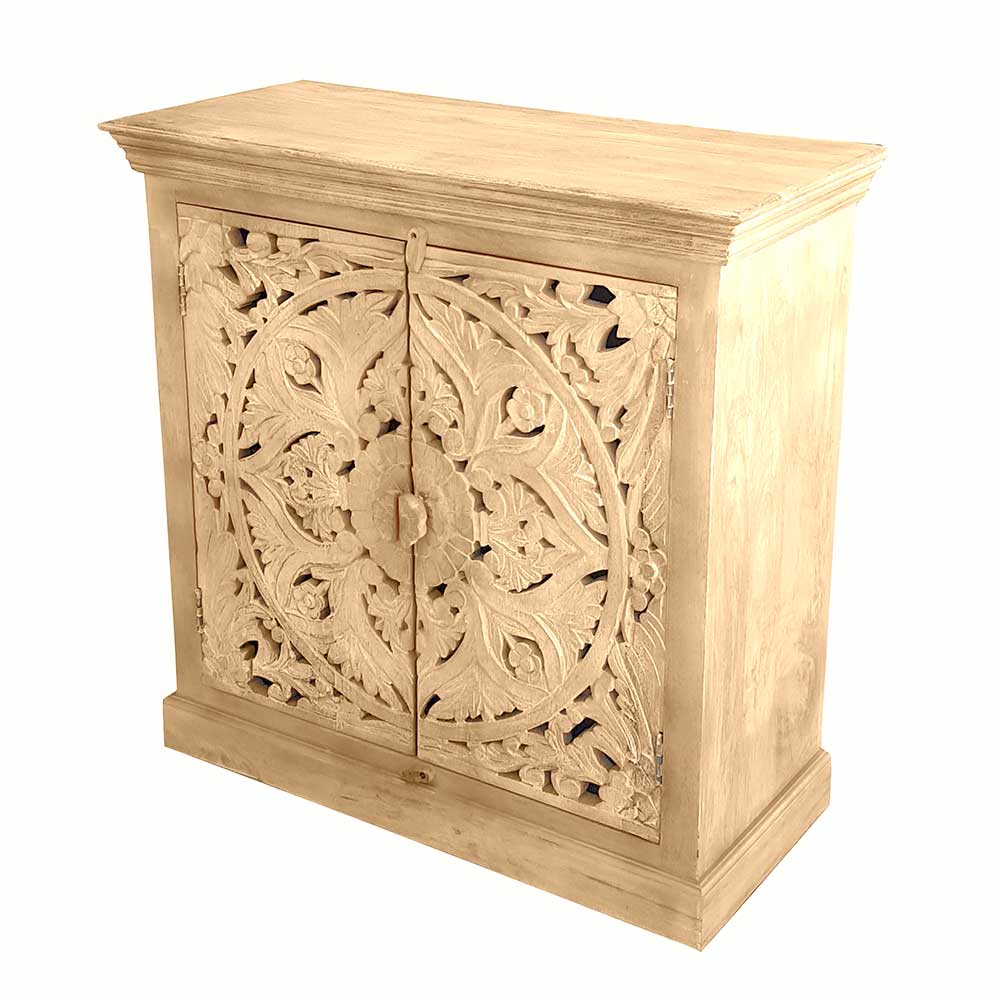 Vintage Türen Kommode mit floralem Ornament - Runiasa
