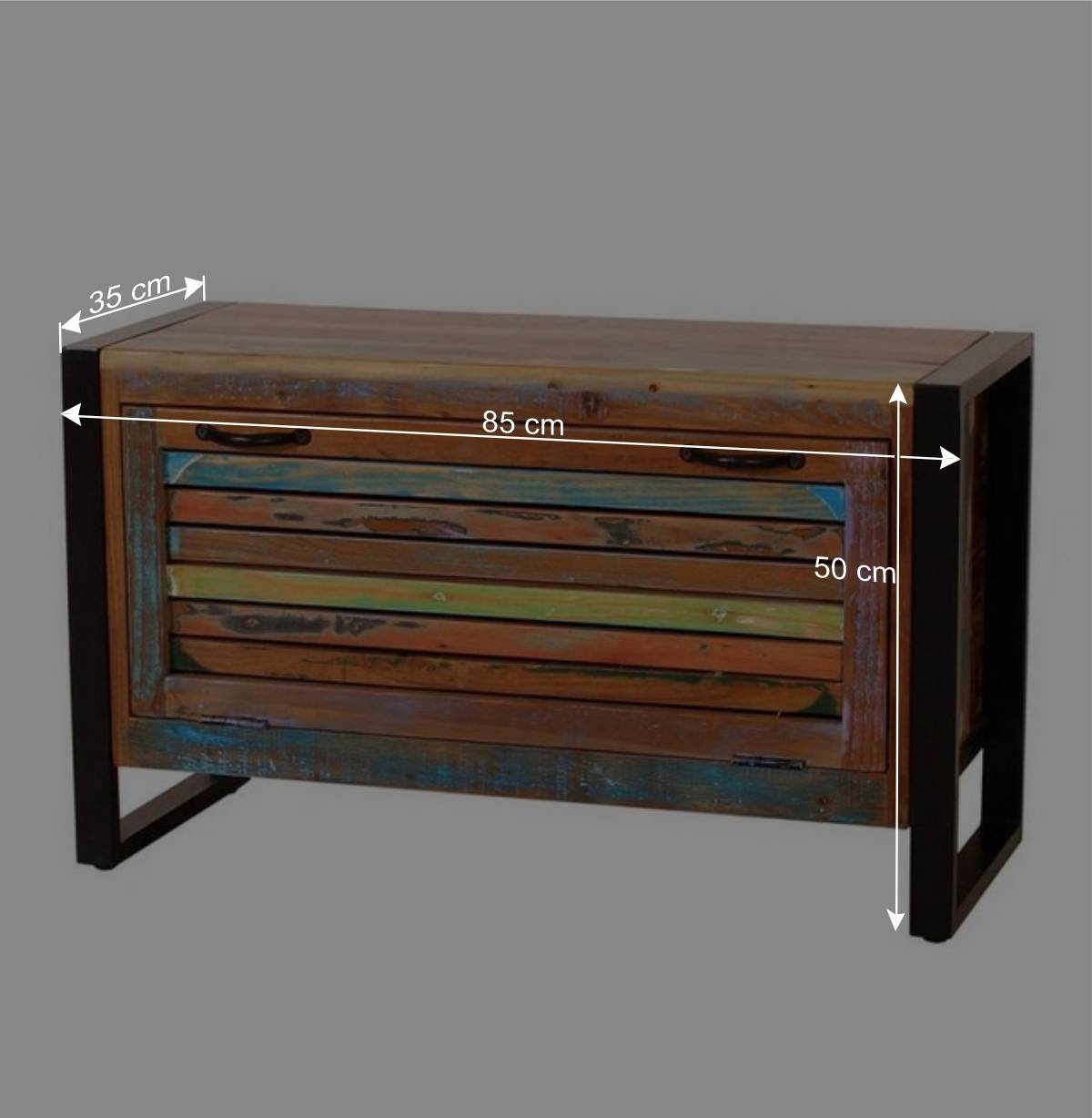 Farbenfrohe Flureinrichtung im Shabby Chic - Vosbadus (vierteilig)