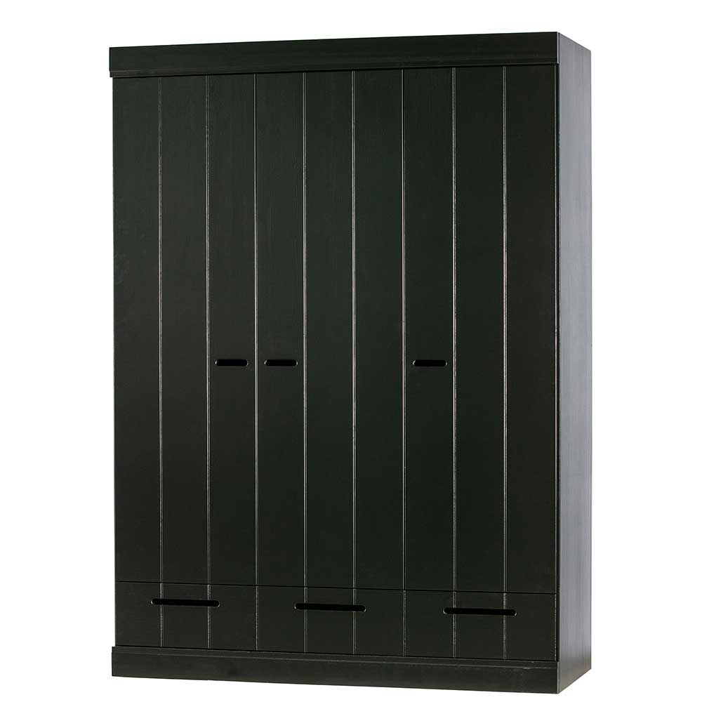 140x195x53 Kleiderschrank 3-türig & 3 Schubladen - Vindrus