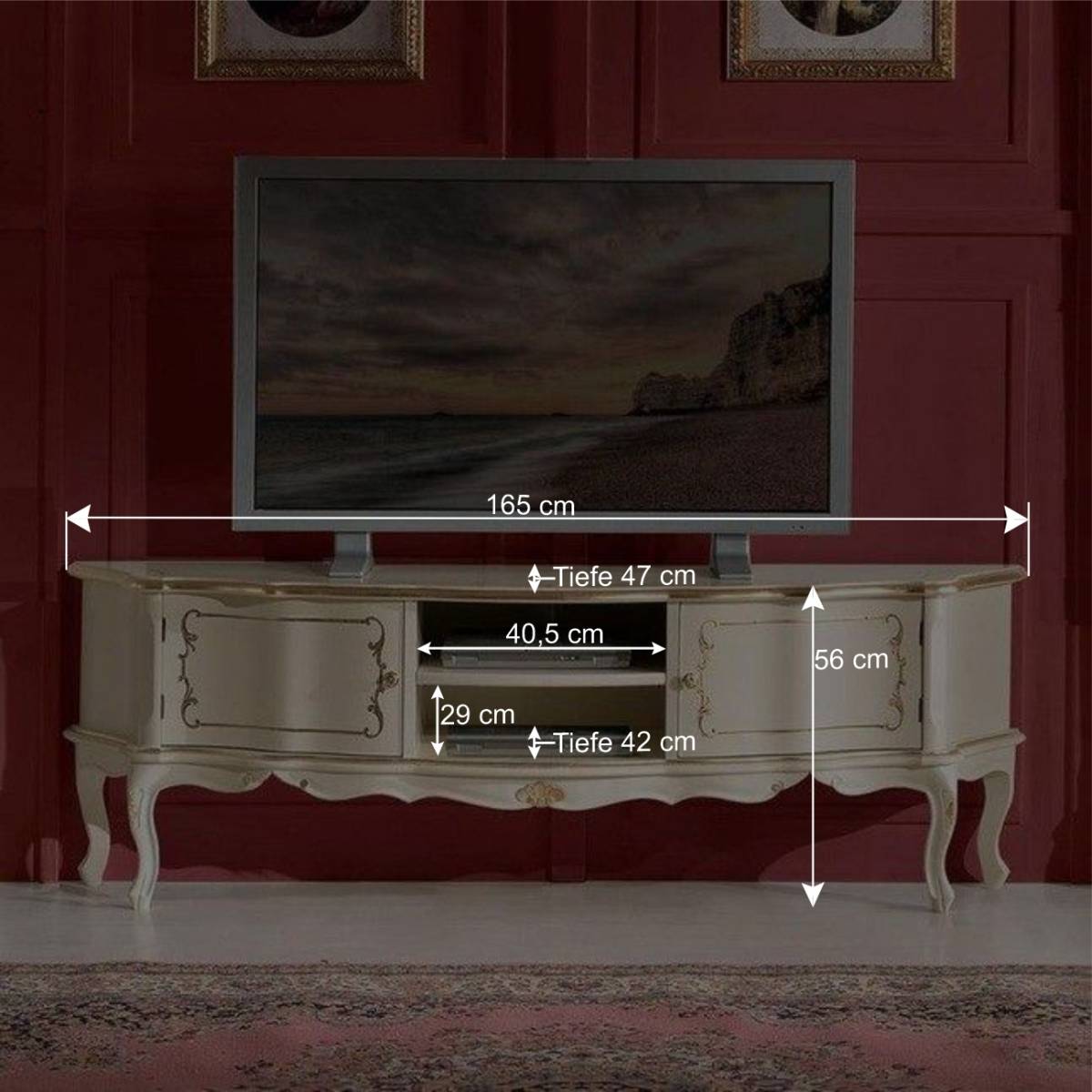 Wohnzimmer Schränke im Barockstil - Datalera (dreiteilig)