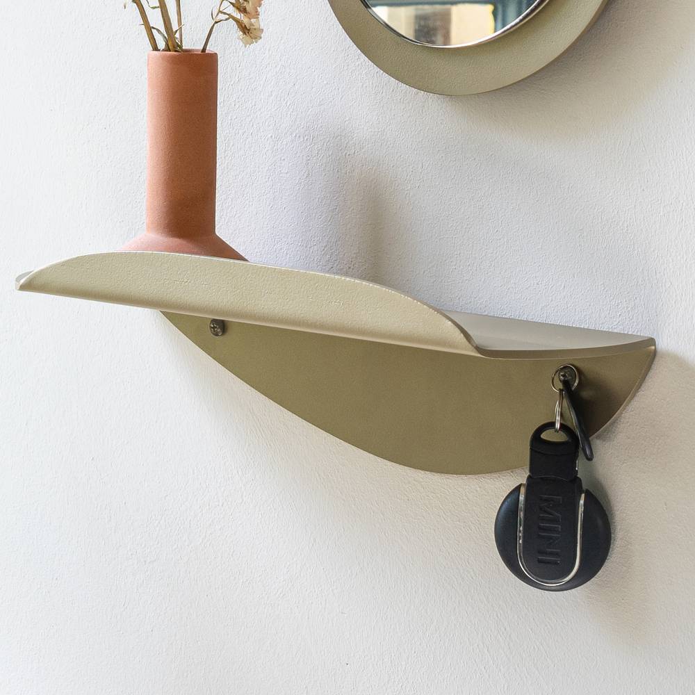Design Wandkonsole in Champagner - Linvares