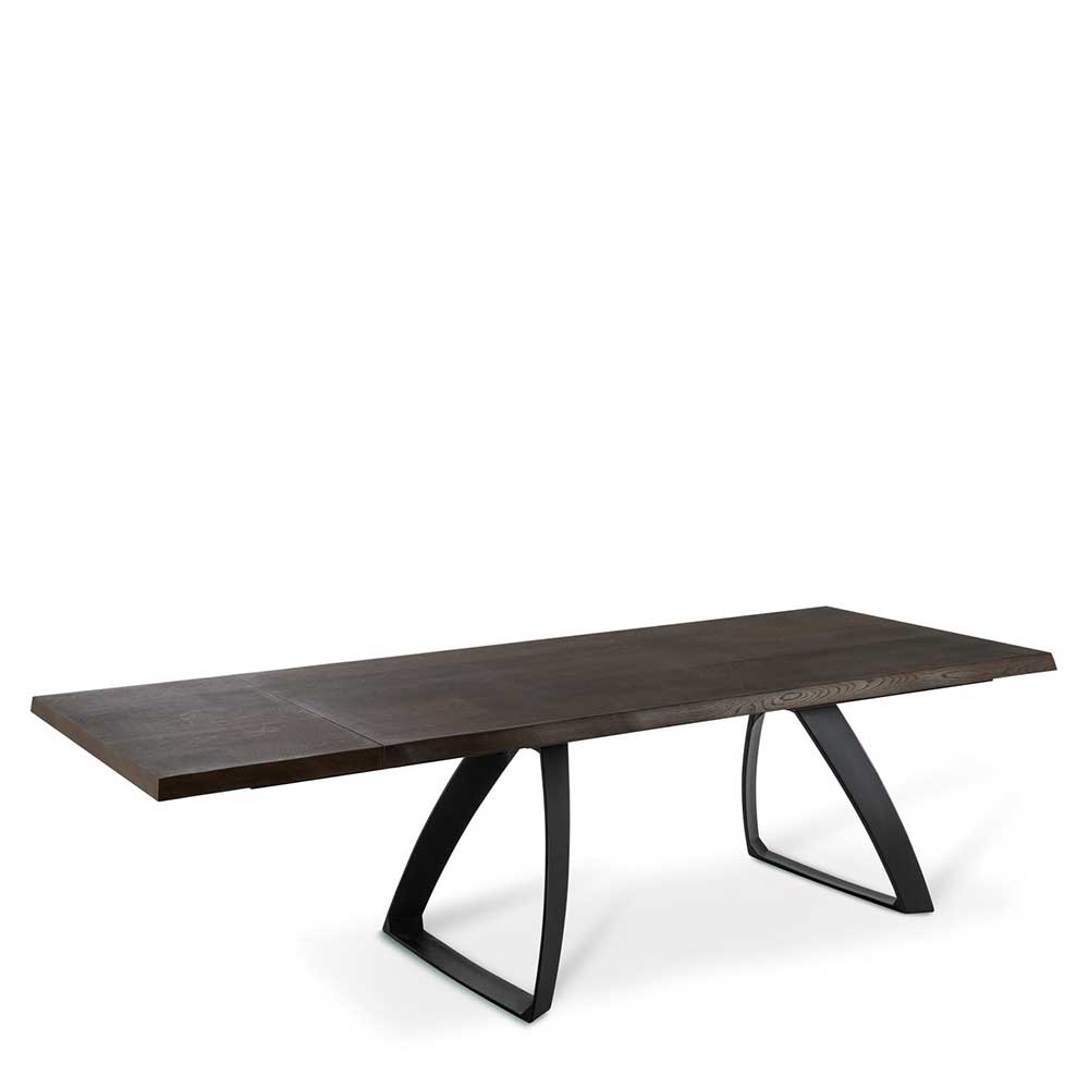Design Ausziehtisch in Eiche dunkel Furnier - Daylight