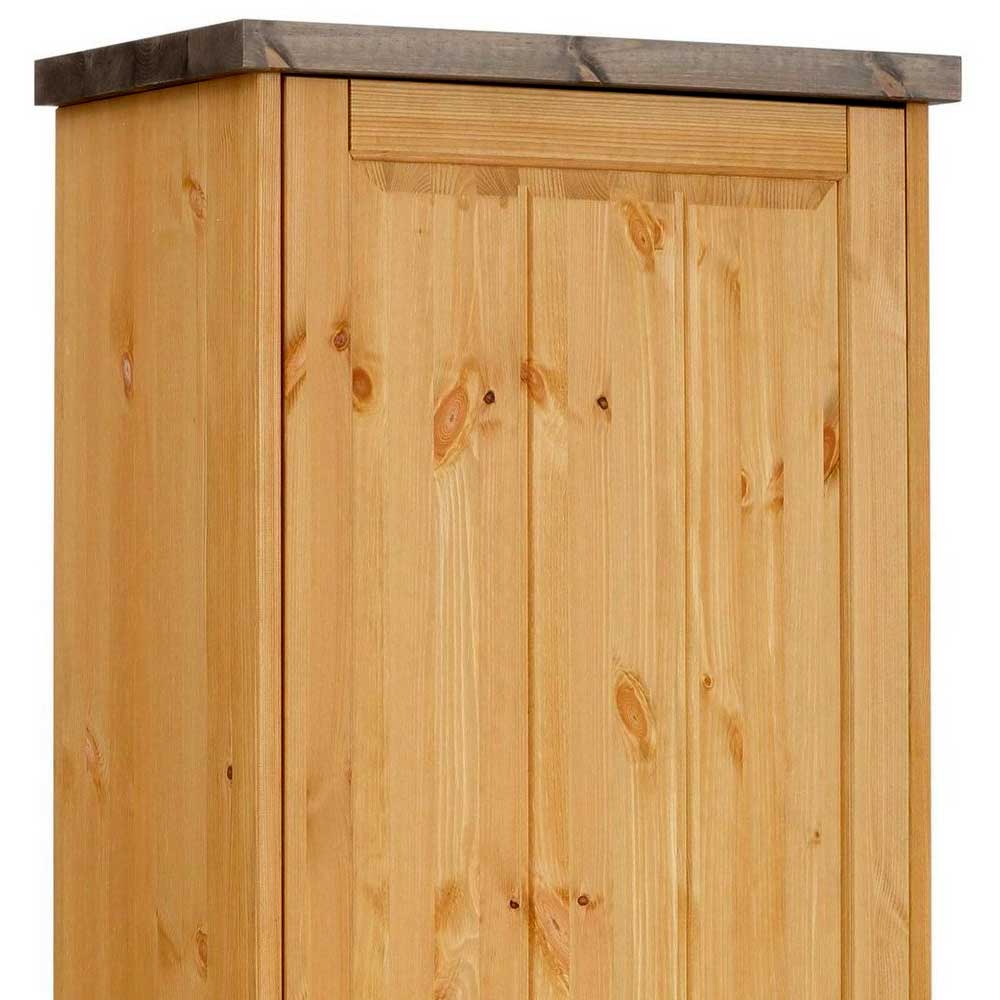 69x190x37 1-türiger Garderobenschrank massiv - Ostanzia