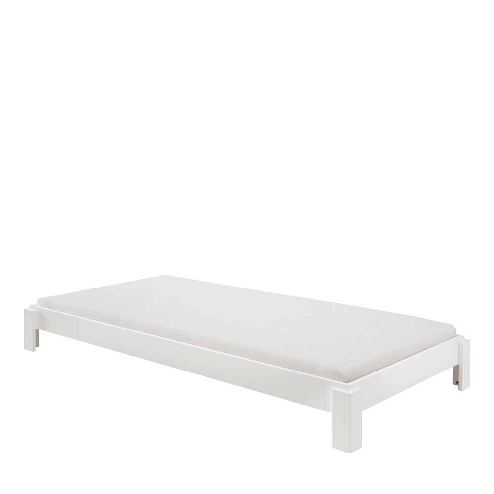Stapelbett in Weiß lackiert - Valentine
