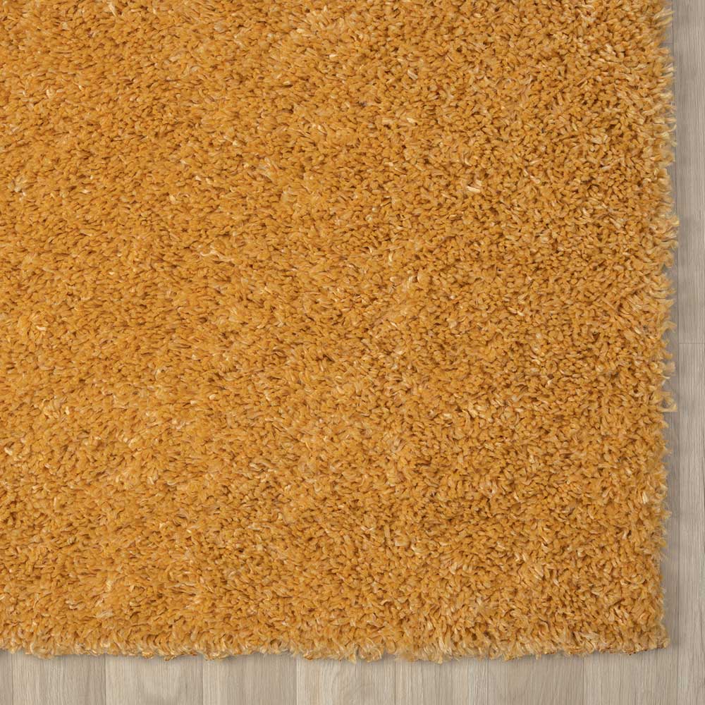 Teppich oder Läufer in Gold Gelb - Crocinol