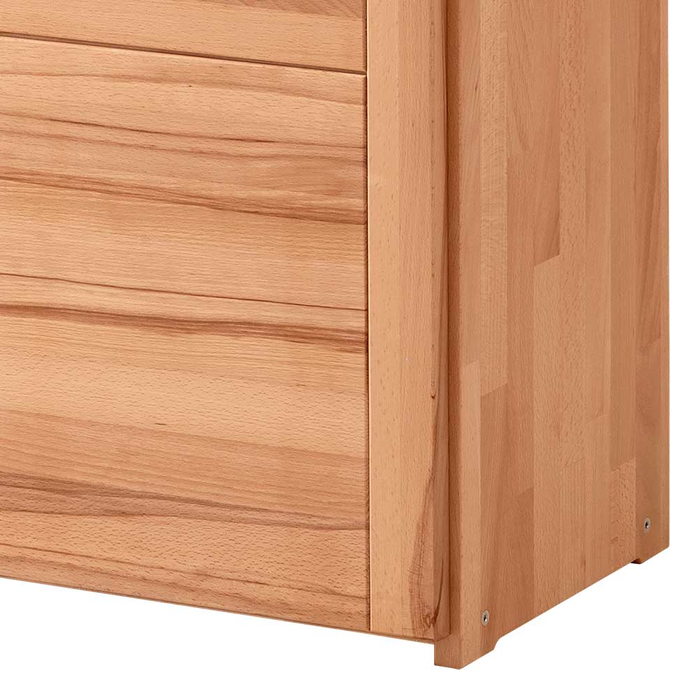 Massiver Aktenschrank aus Kernbuche mit feiner Holzmaserung und stabiler Unterkante – Naxos