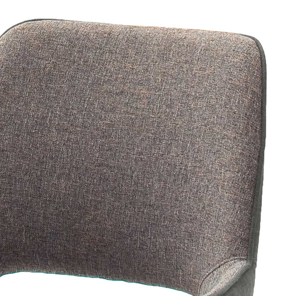 Drehbarer Tischsessel in hellem Grau - Kiano (2er Set)
