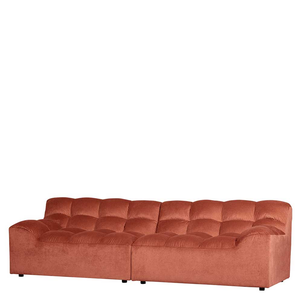 Designsofa in Apricot Samt - Lewis