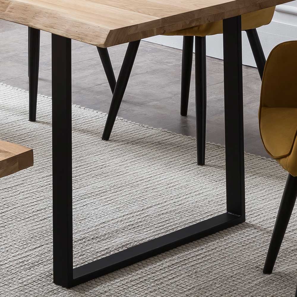 Live Edge Eichentisch mit U-Beinen - Mosca