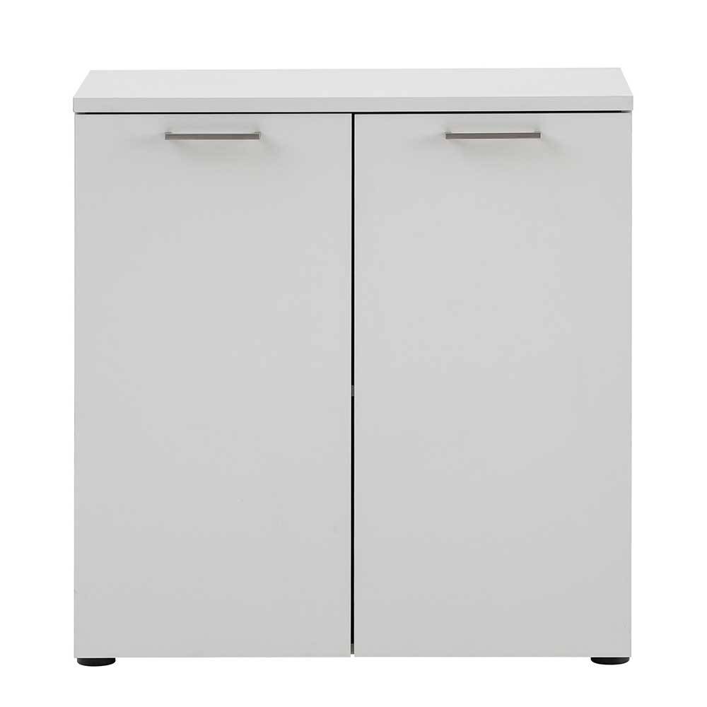 80x84x41 2-türiger Officeschrank in Lichtgrau - Bowsla
