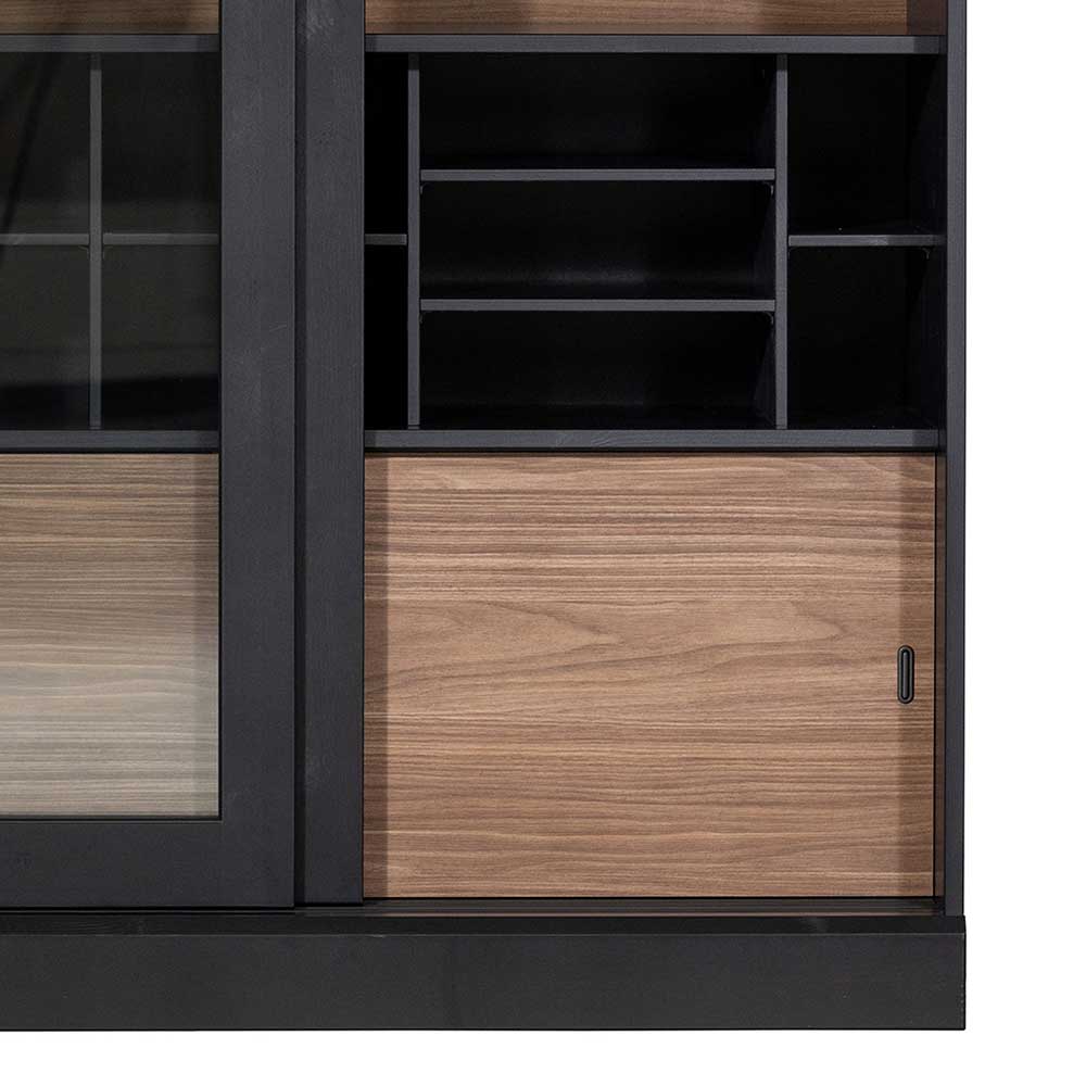 Moderne Vitrine mit Glas Schiebetüren - Susanne