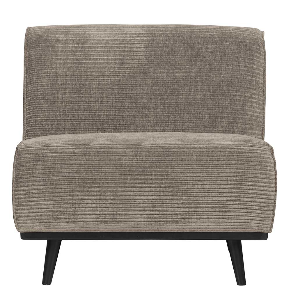 Breitcord Sofa Modul in Schlammfarben - Rovina
