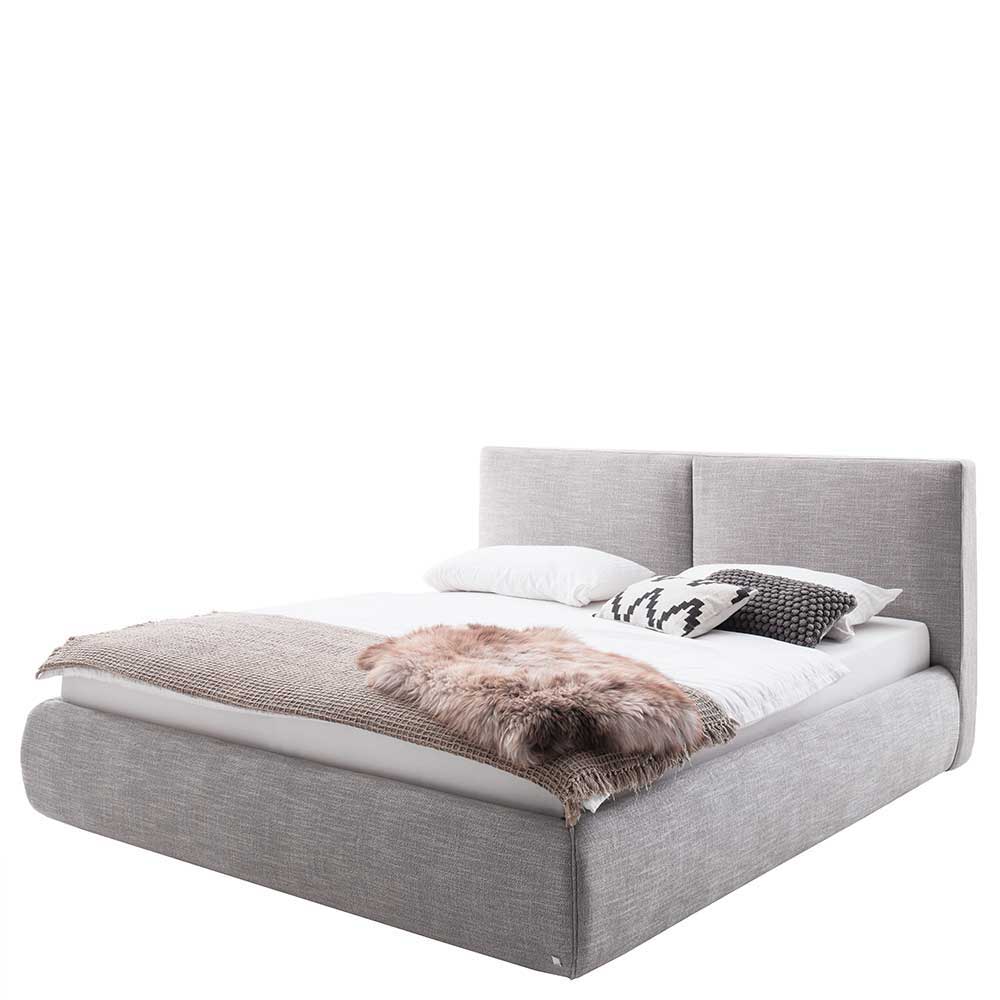 180x200 Bettkasten Doppelbett in Hellgrau - Tanky