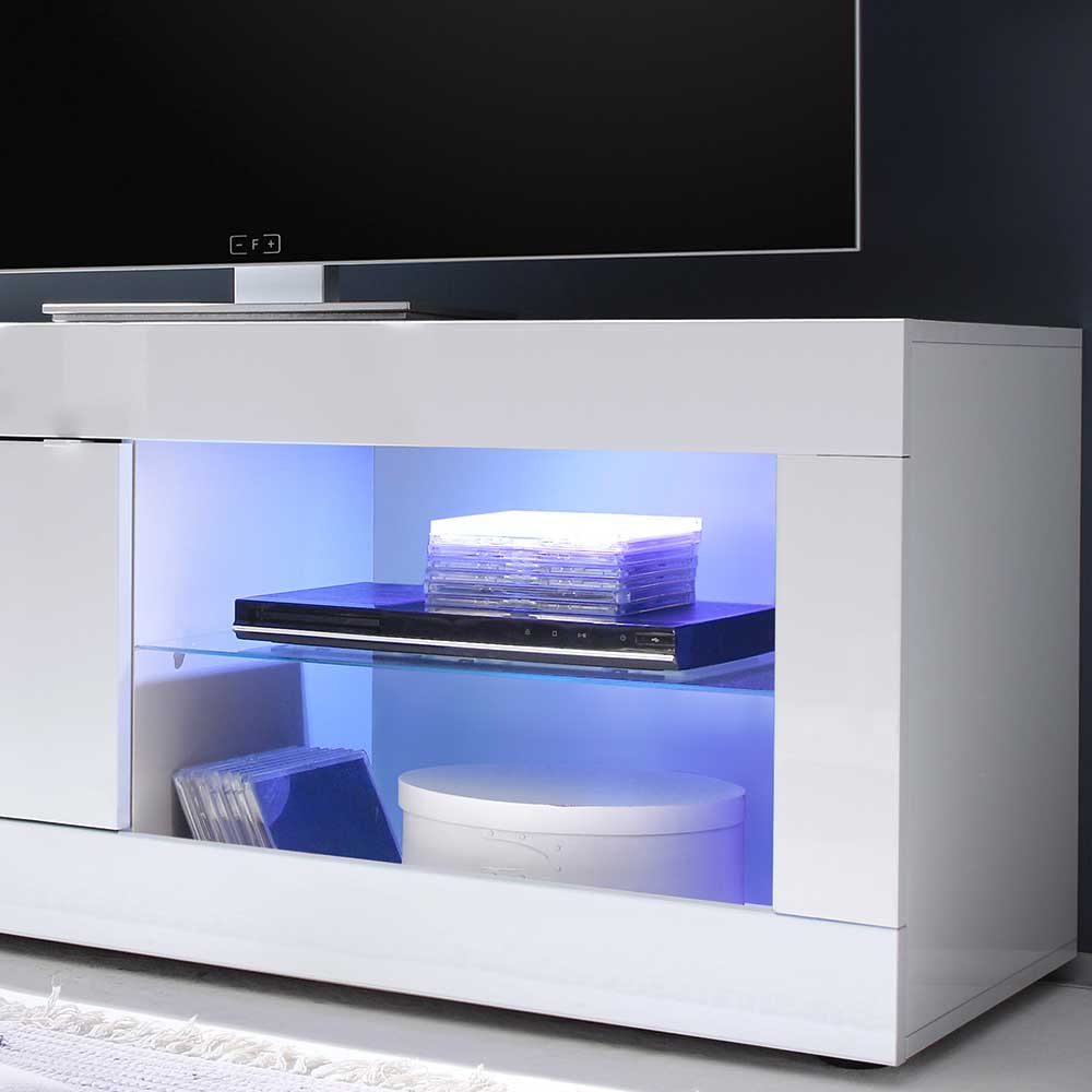 Modernes Fernsehunterschrank in Weiß - Sogno