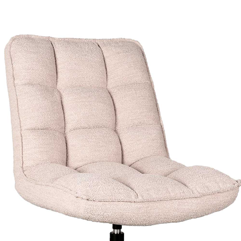 Boucle Sessel in Beigegrau - Drosalina