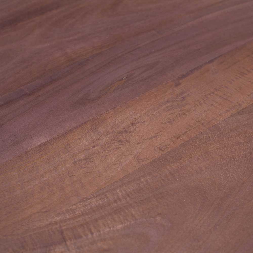 Runder Vintage Holztisch mit Säulenfuß - Estetica