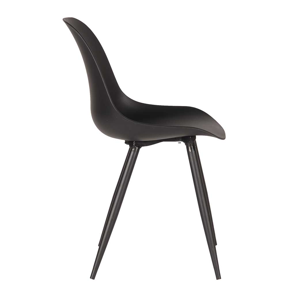 Design-Schalenstuhl in Schwarz - Scando (2er Set)
