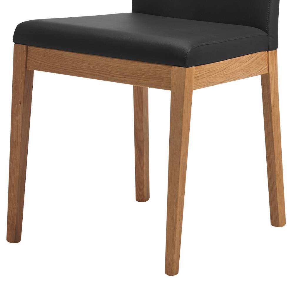 Esszimmerstühle in Schwarz und Wildeiche - Ramia (2er Set)