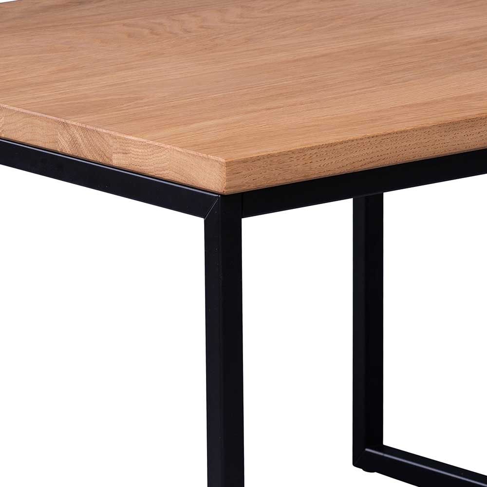 Kleiner Couchtisch aus Wildeiche - 60x60 cm - Grover