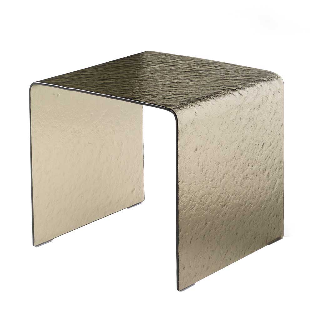 Beistelltisch in Bronze Strukturglas - Mystik