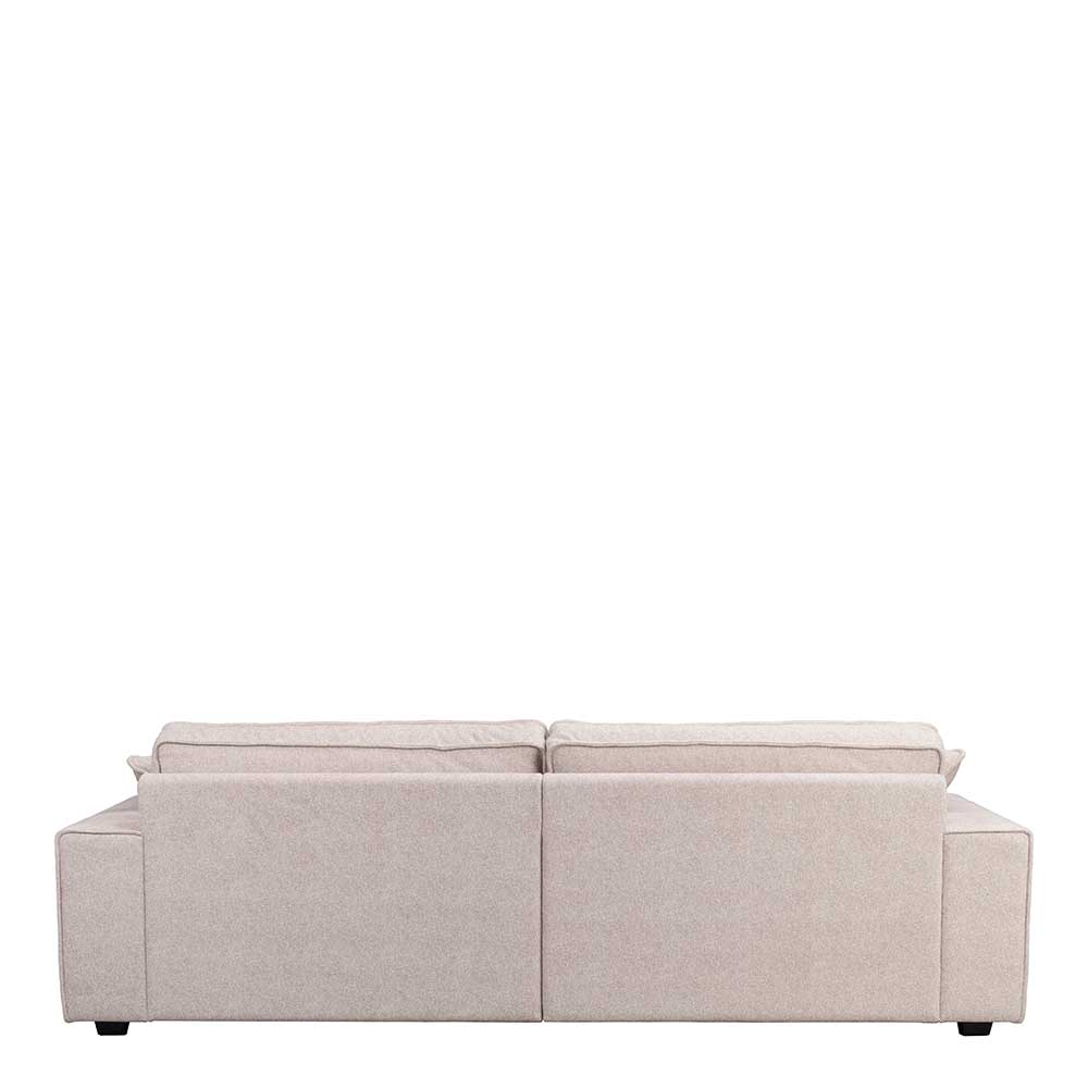 XL Dreisitzer Sofa in Beige Webstoff - Praia