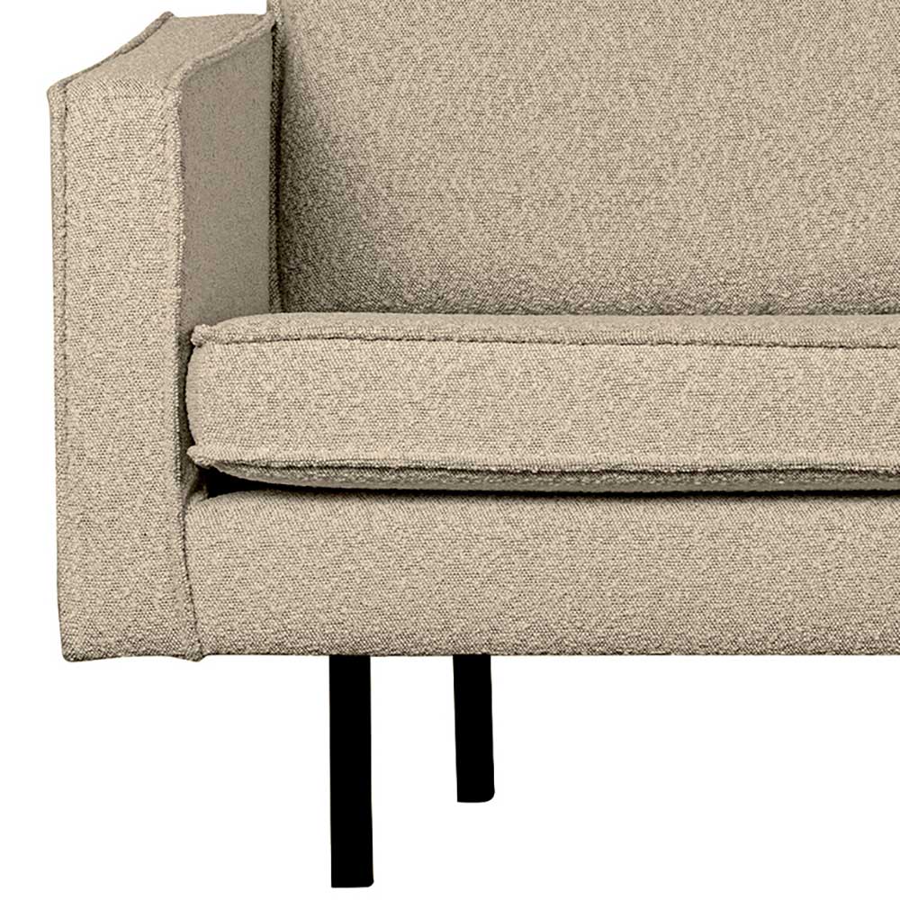 Wohnzimmer Ecksofa in Beige Boucle - Glamoure