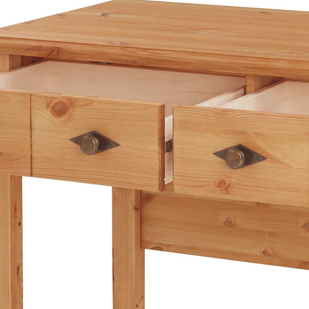 Kiefernholz Schreibtisch kompakt 102x53 cm - Piatra
