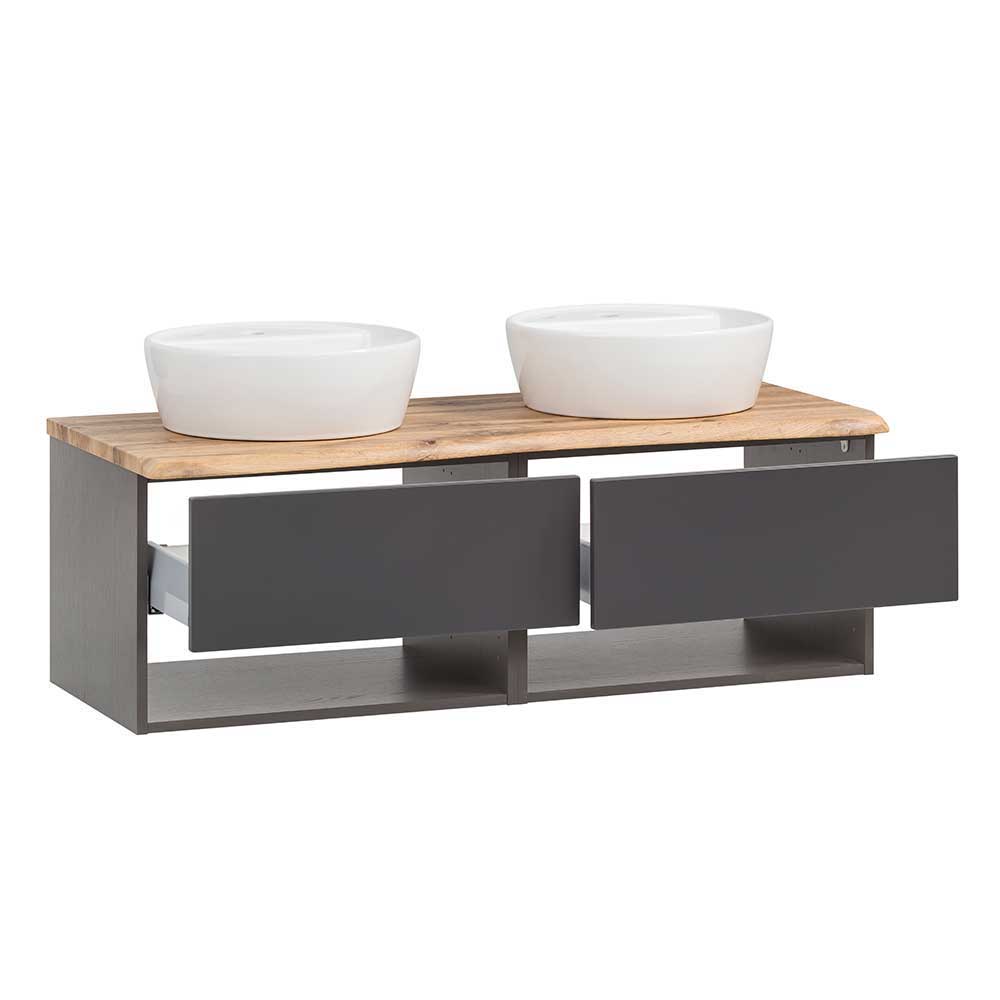 Set Badmöbel mit Doppel-Waschtischkonsole - Breznia I (dreiteilig)