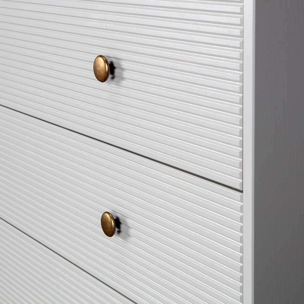 94x91x52 cm Skandi Kommode in Grau - Huvina