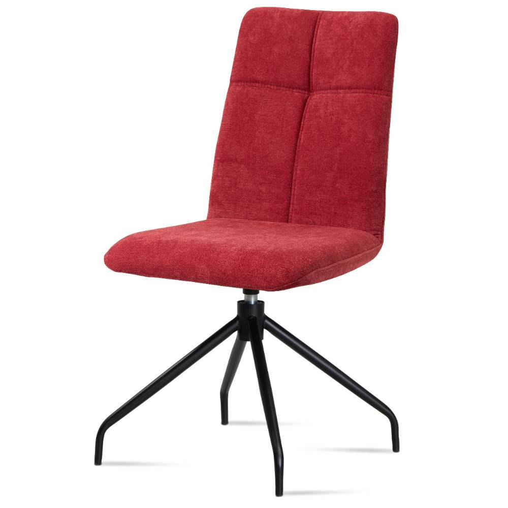 Polsterstühle in Rot und Schwarz - Darius (2er Set)