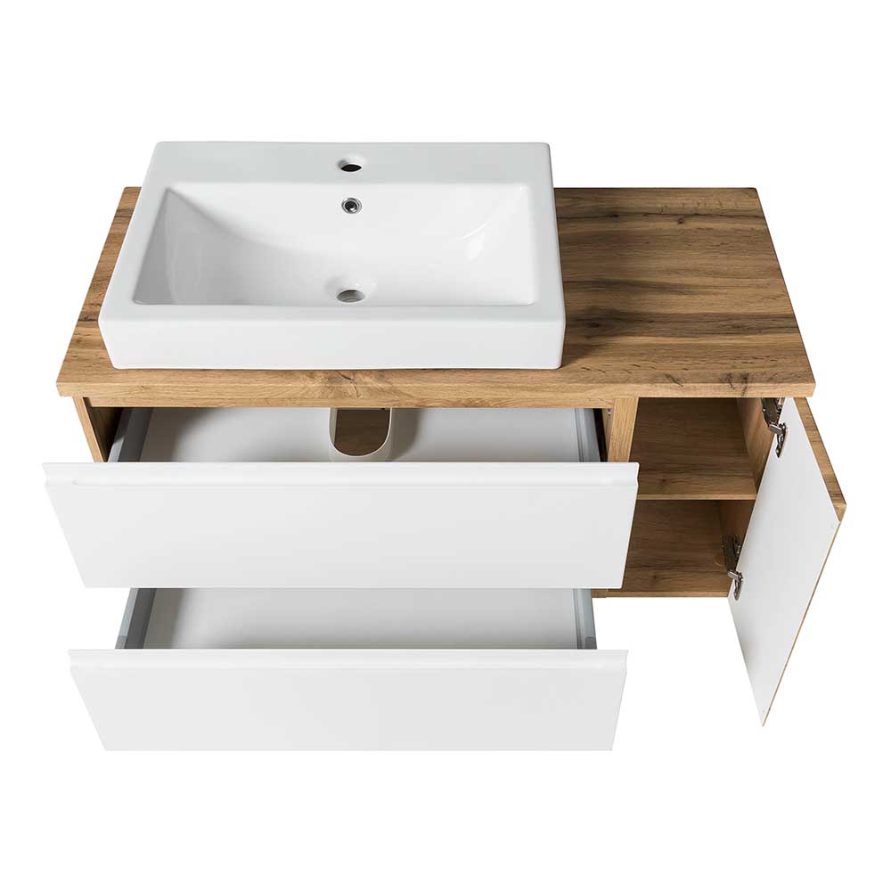 Möbelset Waschplatz 105 cm breit - Eight (zweiteilig)
