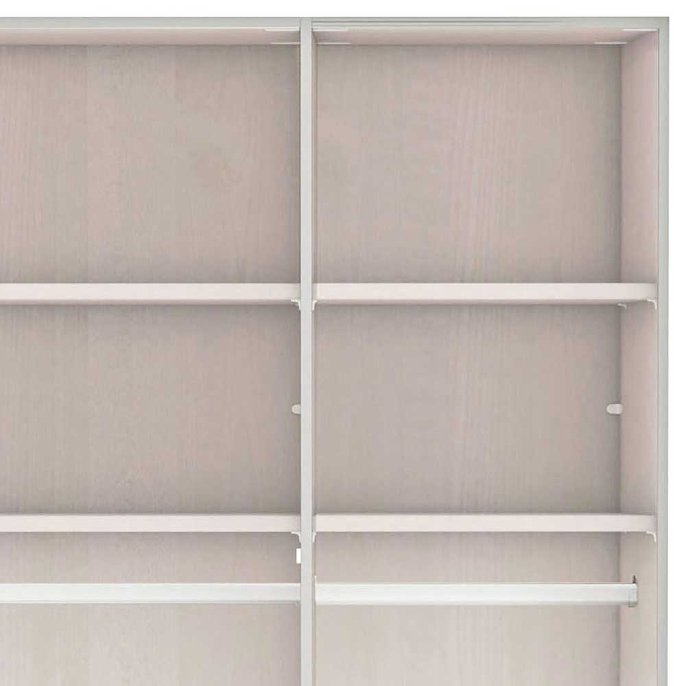 Kleiderschrank 3-türig mit Metallgriffen - Mataram