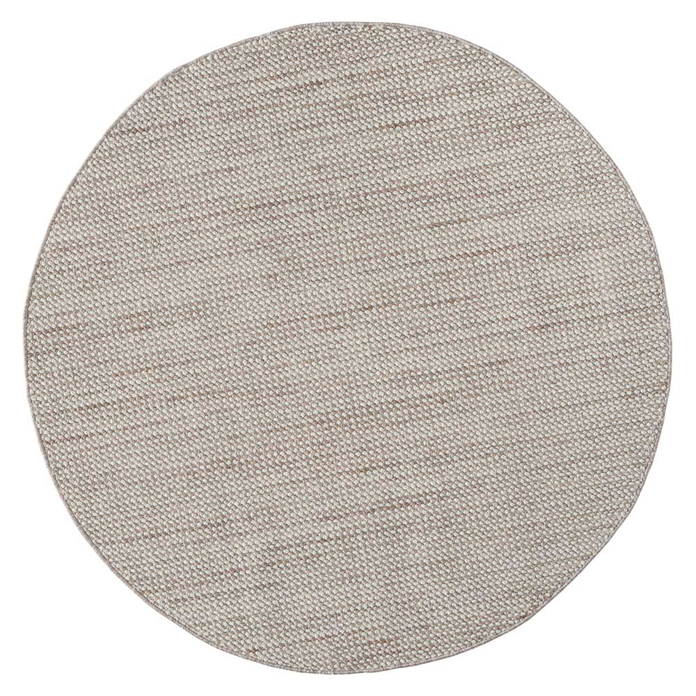 Runder Skandi Design Teppich in Sisal Optik - Lephanta