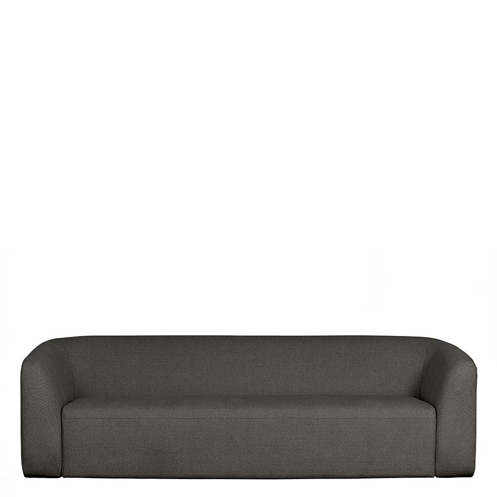 Skandi Chenille Sofa in Schwarzgrau - Prattl