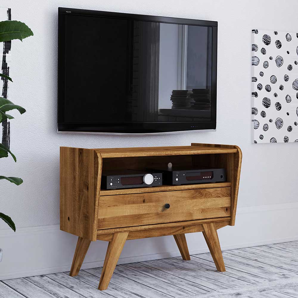 80x63x40 Midcentury TV Tisch aus Holz - Hardus